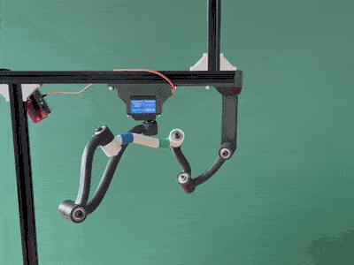 Motorized six-bar